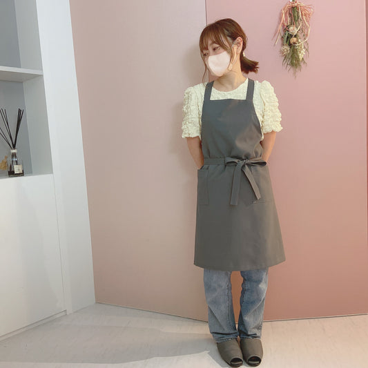 サロンオリジナルエプロン(グレー)