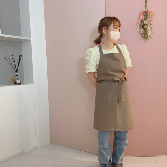 サロンオリジナルエプロン(モカ)